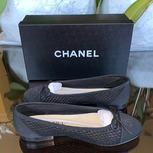 Chanel Mesh Ballerina Flats